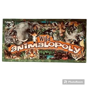 WILD ANIMALOPOLY Animal Zoo MONOPOLY Board Game Complete Excellent